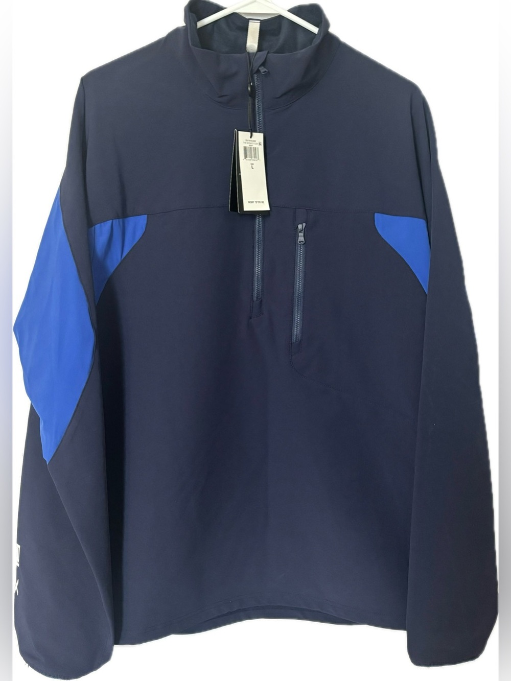 RLX Ralph Lauren Men’s Monaco Club 1/4 Zip Golf Pullover Jacket - L - Navy Blue